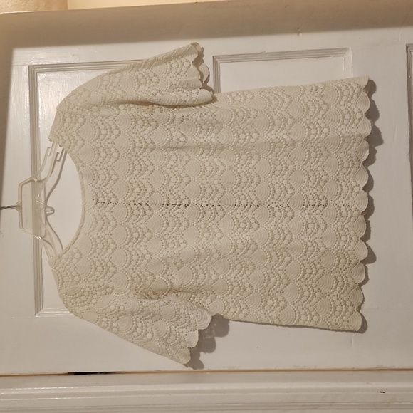 Club Monaco Cream Lace Blouse - Picture 1 of 4
